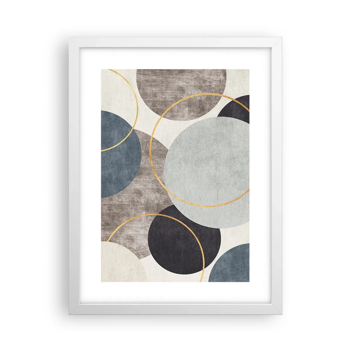 Plakat i hvid ramme - Hjul efter hjul - 30x40 cm