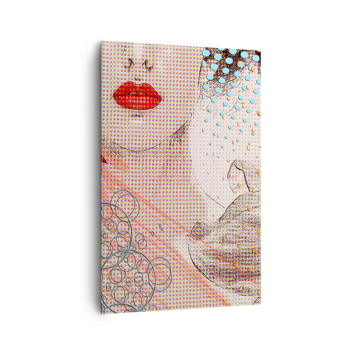 Lærredstryk - Billede på lærred - Tegneserieheroin - 80x120 cm