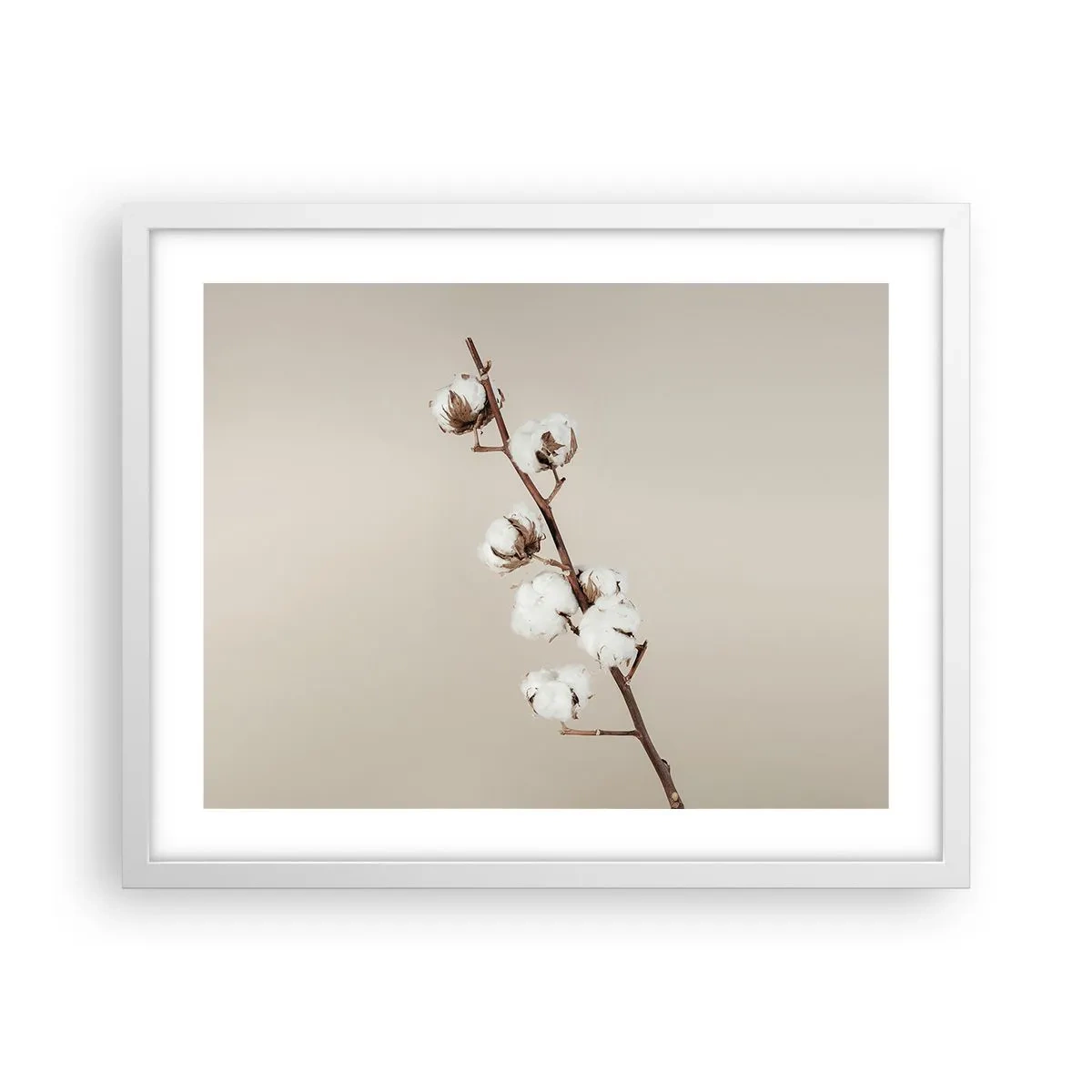 Plakat i hvid ramme - Ved kilden til blødhed - 50x40 cm