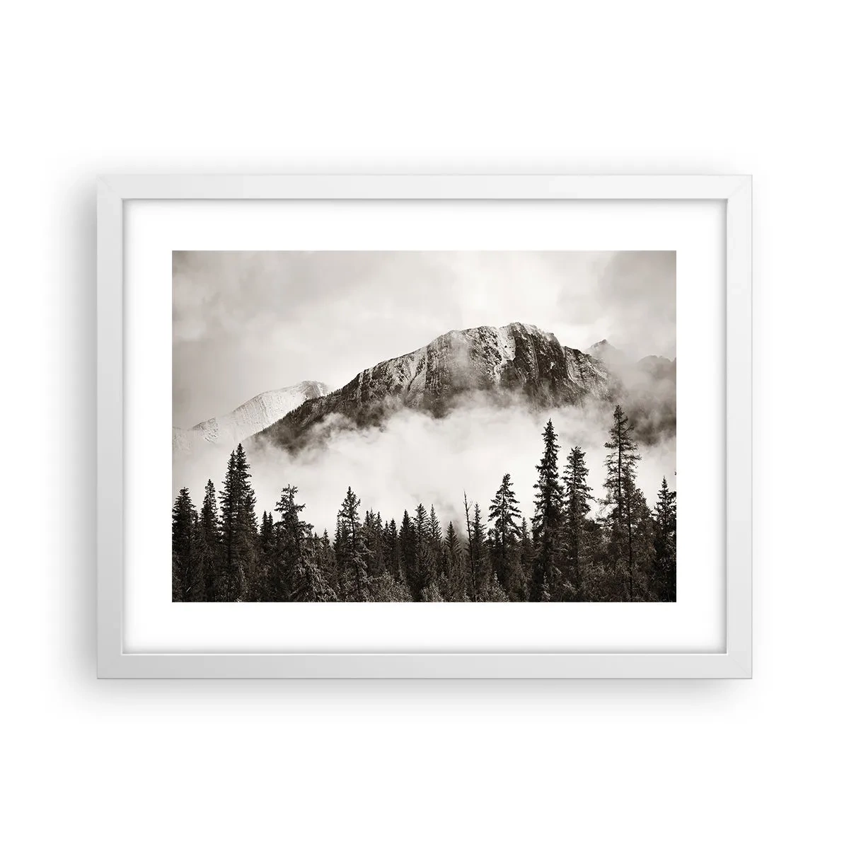 Plakat i hvid ramme - Granit hersker - 40x30 cm