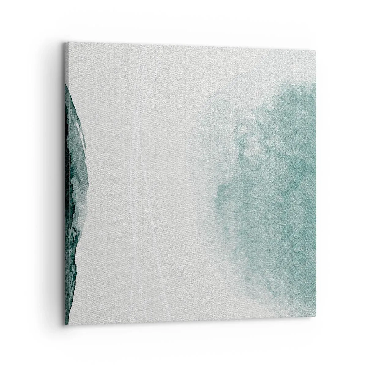 Lærredstryk - Billede på lærred - Et møde med tåge - 60x60 cm