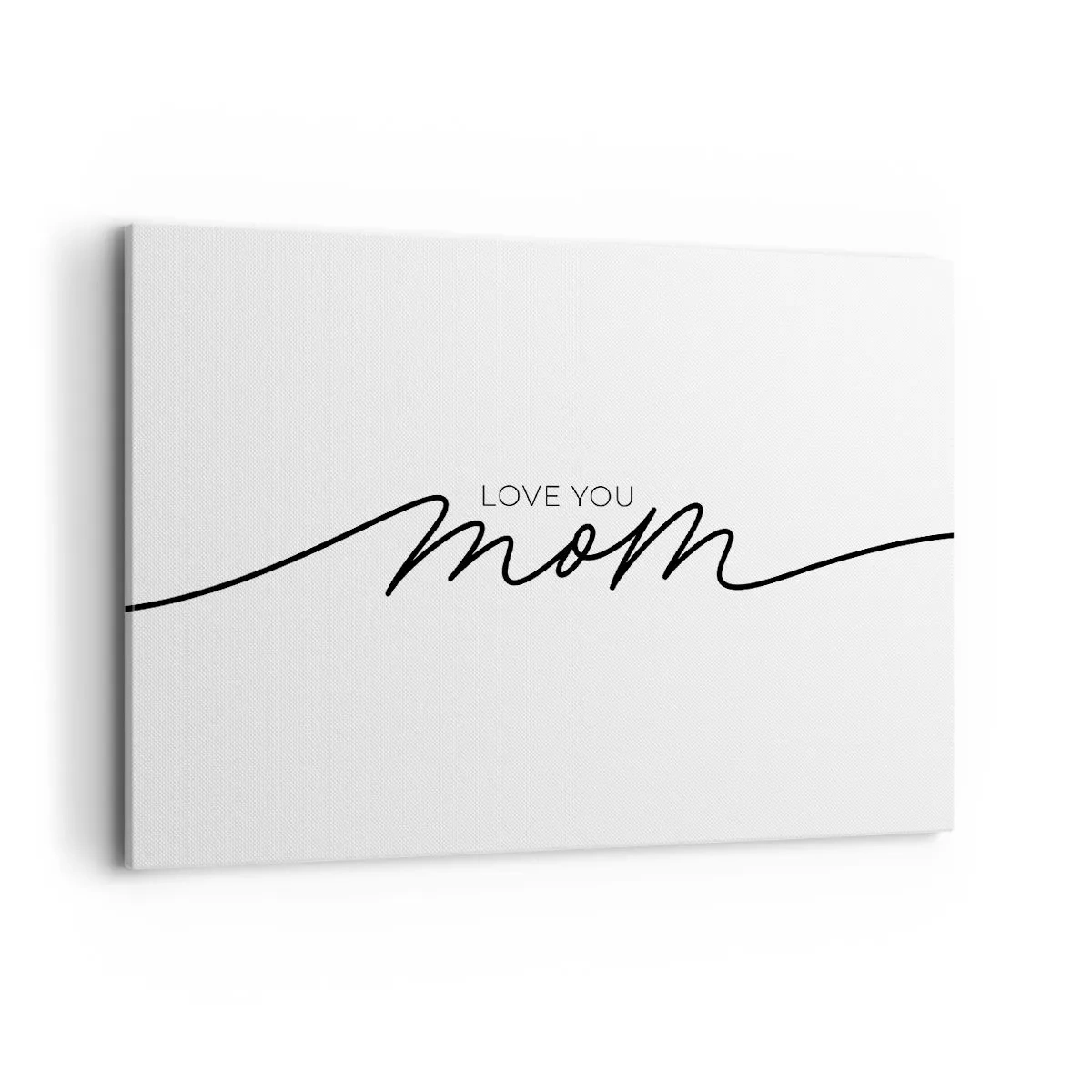 Lærredstryk - Billede på lærred - Stor følelse - 100x70 cm