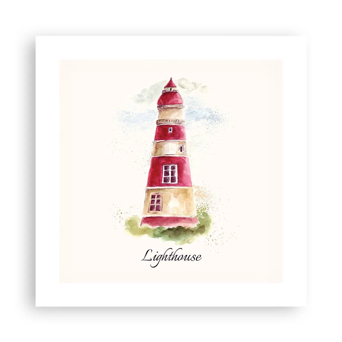 Plakat - Altid vejret omkring - 40x40 cm