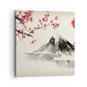 Lærredstryk - Billede på lærred - Bliv forelsket i Japan - 70x70 cm