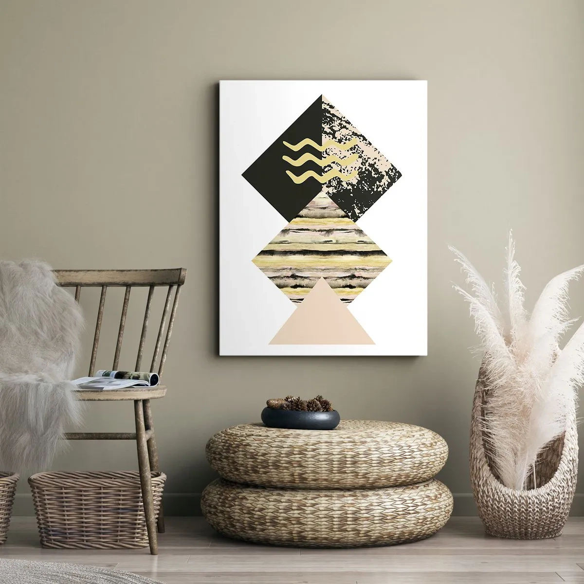 Lærredstryk - Billede på lærred - Ikke så simpelt - 45x80 cm