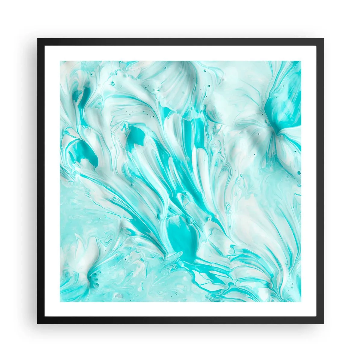 Plakat i sort ramme - For altid sammen - 60x60 cm