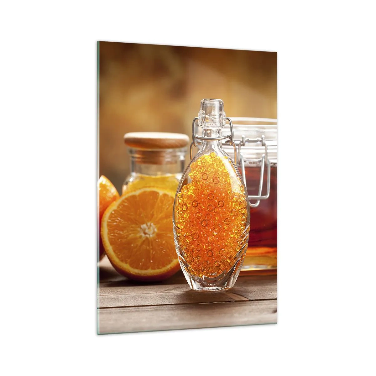 Billede på glas - Solrige smags- og aromastoffer - 70x100 cm