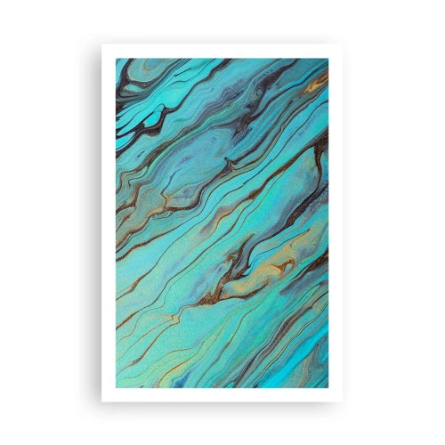 Plakat - Turkis tidevand - 61x91 cm