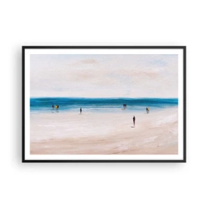 Plakat i sort ramme - Et naturligt behov - 100x70 cm