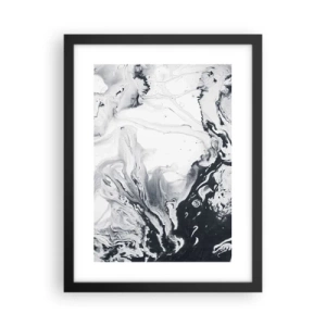 Plakat i sort ramme - Jordens indre - 30x40 cm
