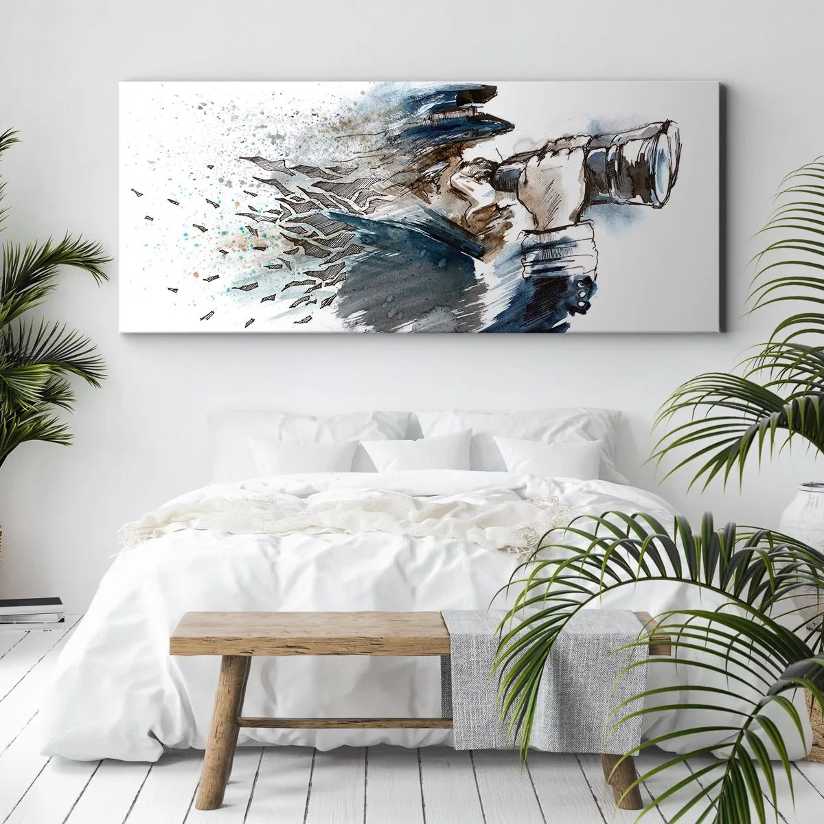 Lærredstryk - Billede på lærred - Ti på Beaufort-skalaen! - 90x30 cm