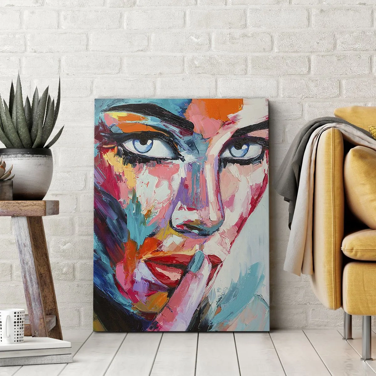 Lærredstryk - Billede på lærred - Vores første hemmelighed - 55x100 cm