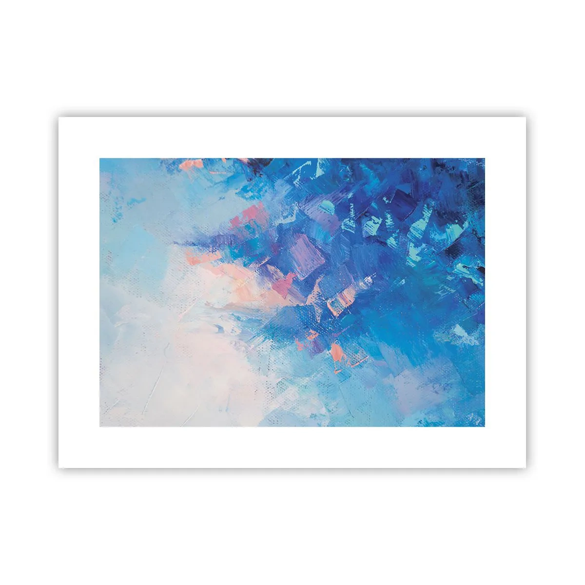Plakat - Vinter abstraktion - 40x30 cm