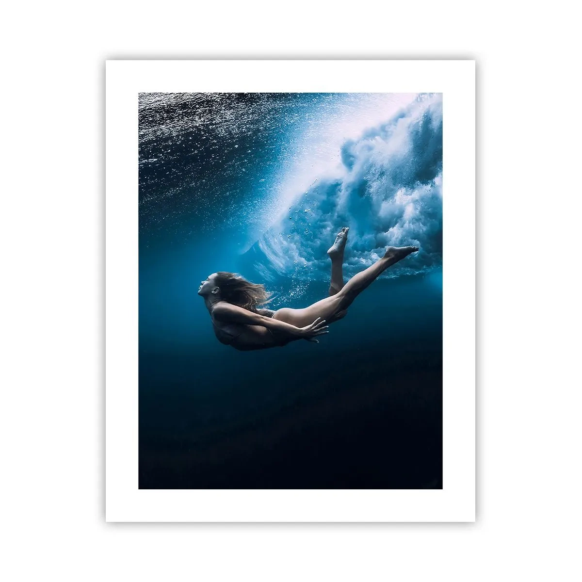 Plakat - Den moderne havfrue - 40x50 cm