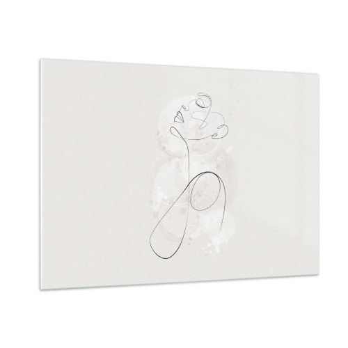 Billede på glas - Spiralen af skønhed - 100x70 cm