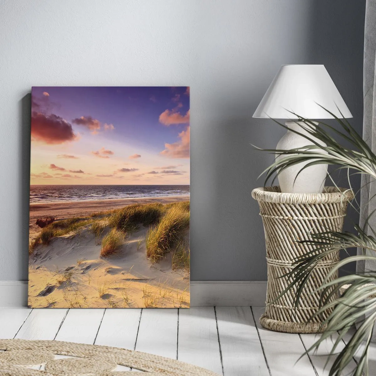 Lærredstryk - Billede på lærred - Luften dufter allerede af sommer - 55x100 cm