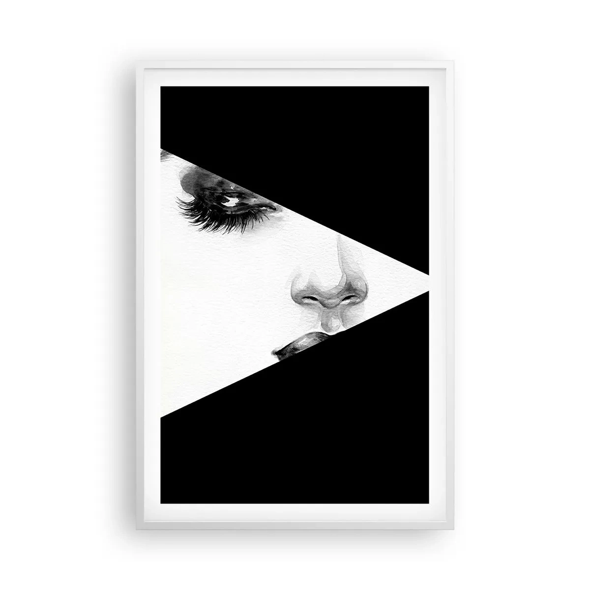 Plakat i hvid ramme - Altid uopdaget - 61x91 cm