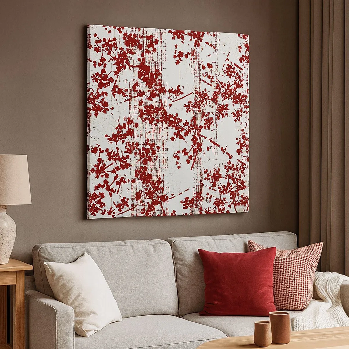 Lærredstryk - Billede på lærred - Som en gammel percale - 30x30 cm