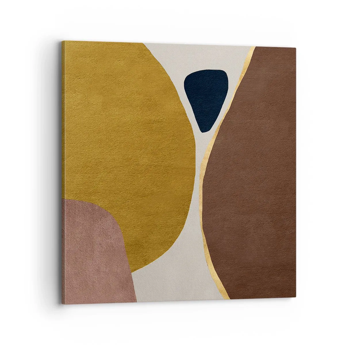 Lærredstryk - Billede på lærred - Abstraktion - et sted i rummet - 70x70 cm