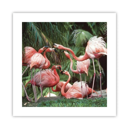 Plakat - Sladder om eftermiddagen - 40x40 cm