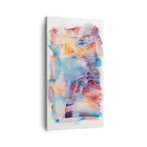 Lærredstryk - Billede på lærred - Farverigt rod - 45x80 cm