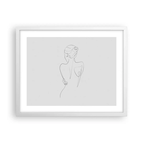 Plakat i hvid ramme - Kroppens musik - 50x40 cm