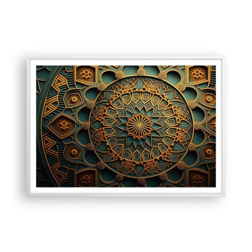 Plakat i hvid ramme - I et arabisk klima - 100x70 cm