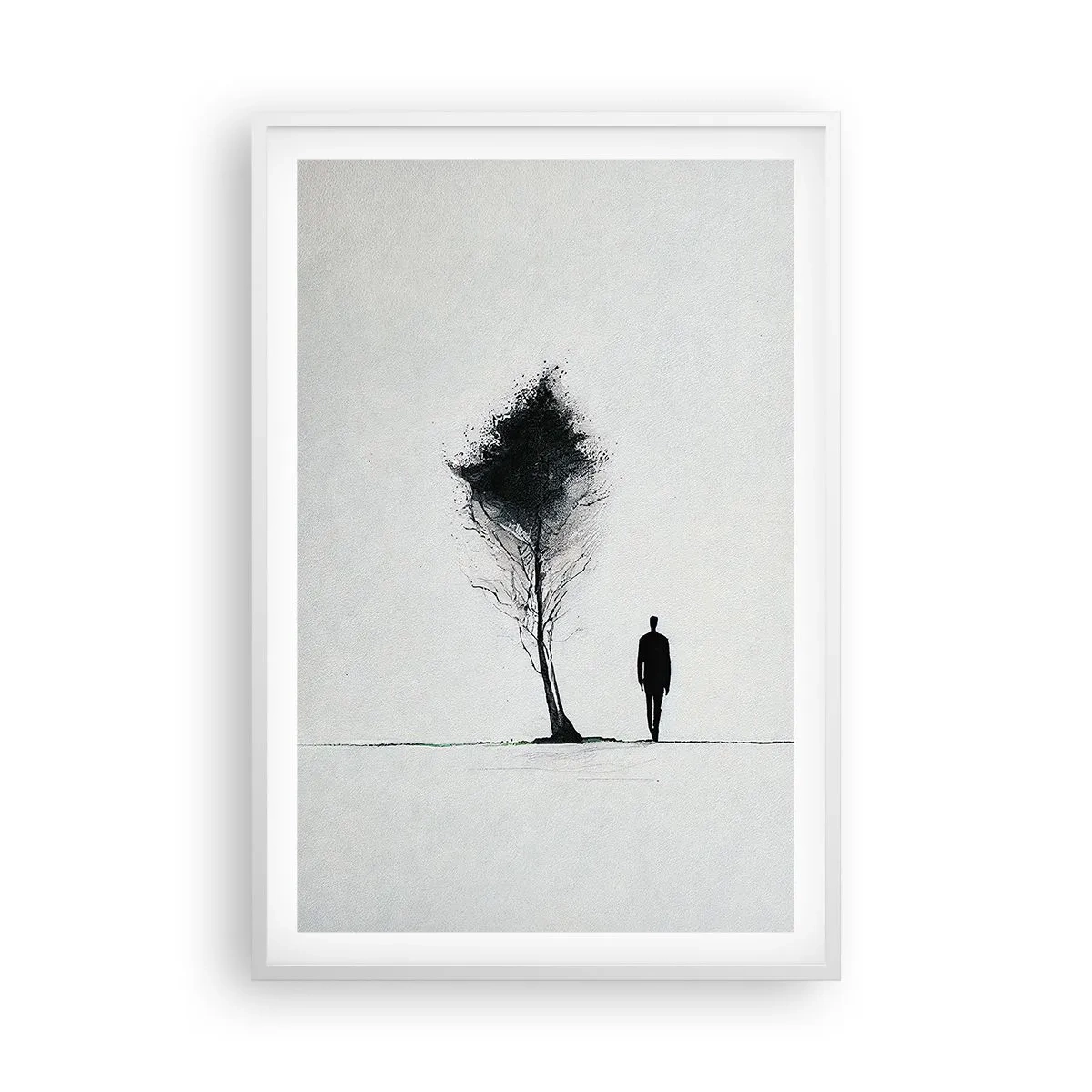 Plakat i hvid ramme - Vi vandrer alle - 61x91 cm