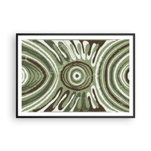 Plakat i sort ramme - Eksplosion af følelser - 100x70 cm