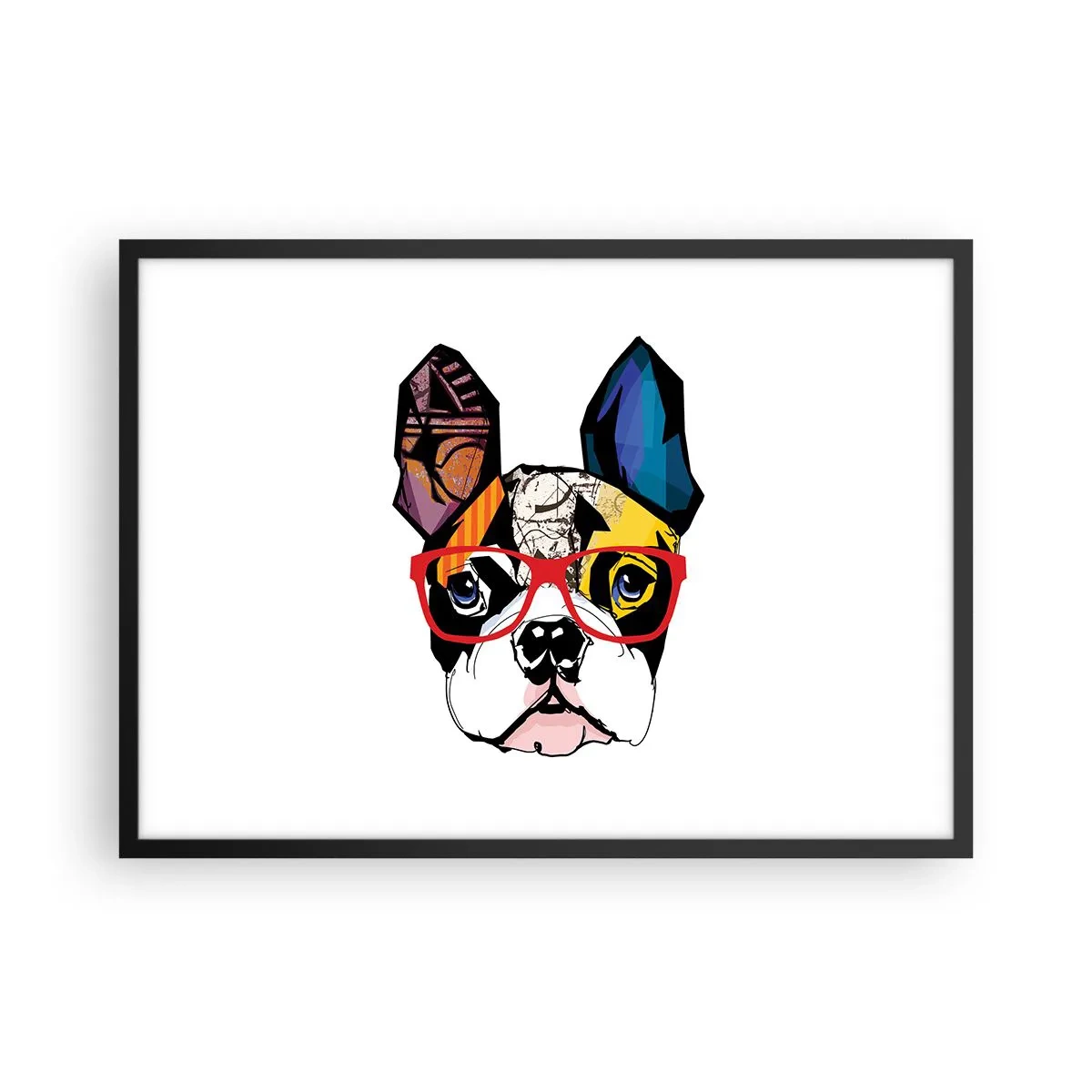 Plakat i sort ramme - Intellektuel - 70x50 cm