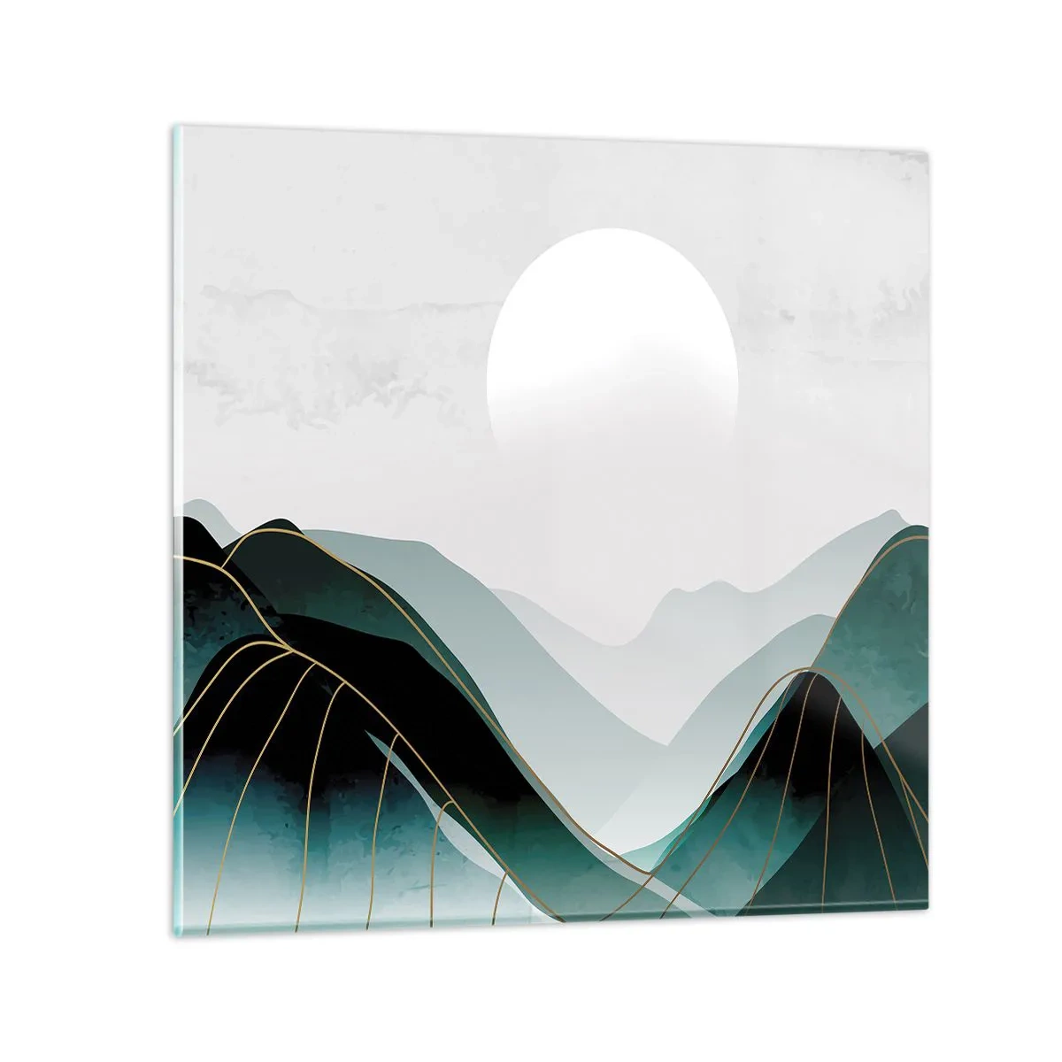 Billede på glas - I fuld majestæt - 30x30 cm