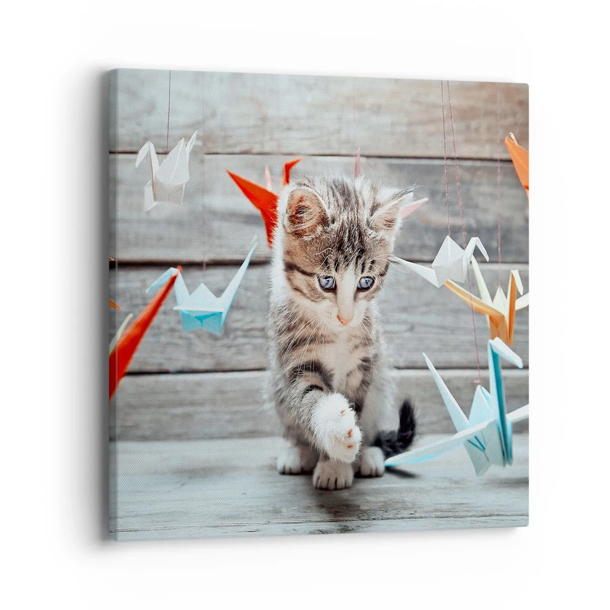 Lærredstryk - Billede på lærred - Første lektion - 40x40 cm