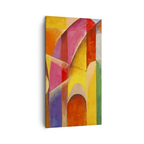 Lærredstryk - Billede på lærred - Solens katedral - 45x80 cm