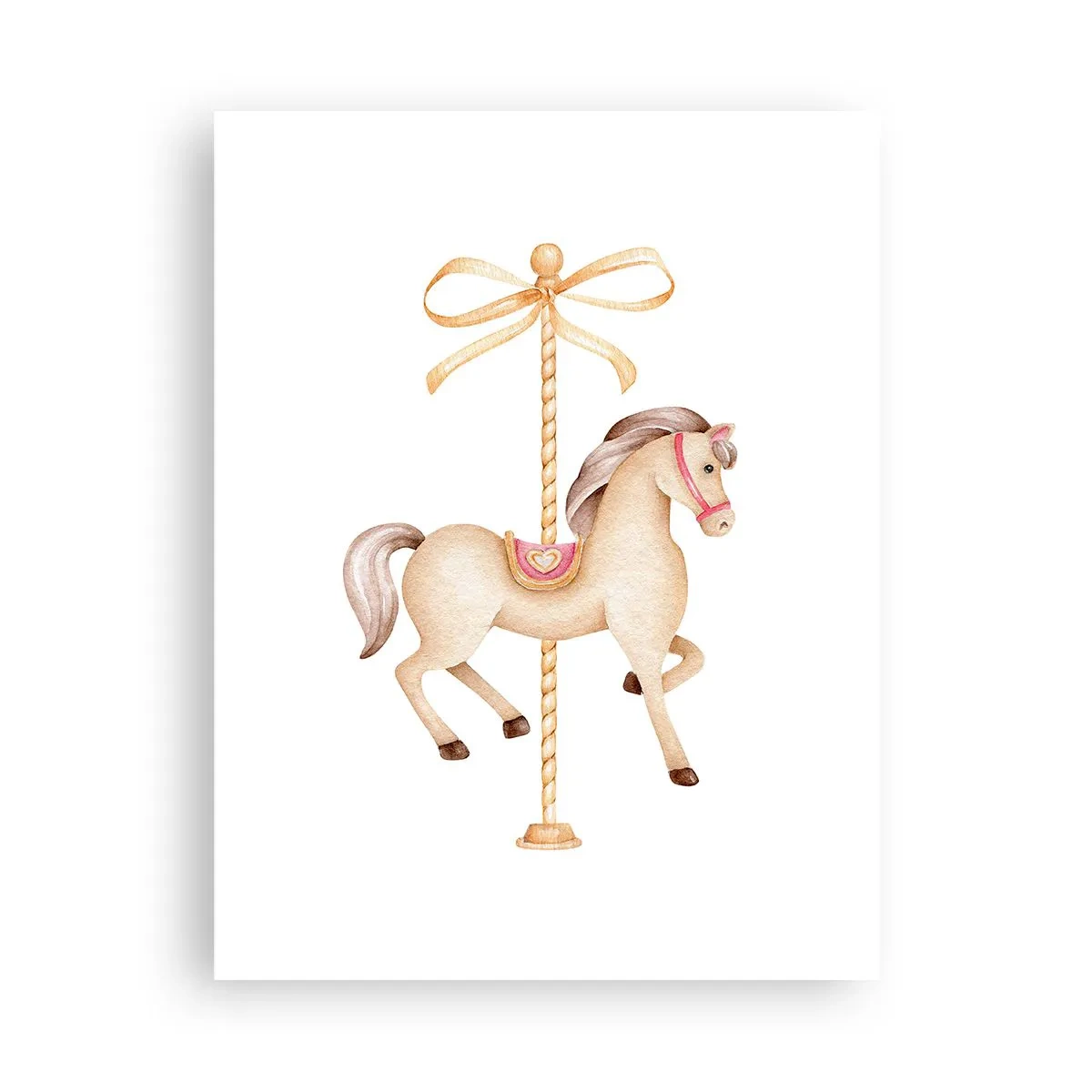 Plakat - Med et yndefuldt trav - 30x40 cm