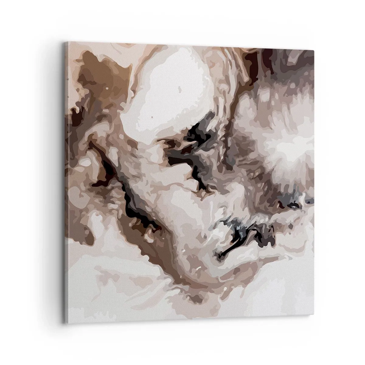 Lærredstryk - Billede på lærred - En galakses fødsel - 60x60 cm