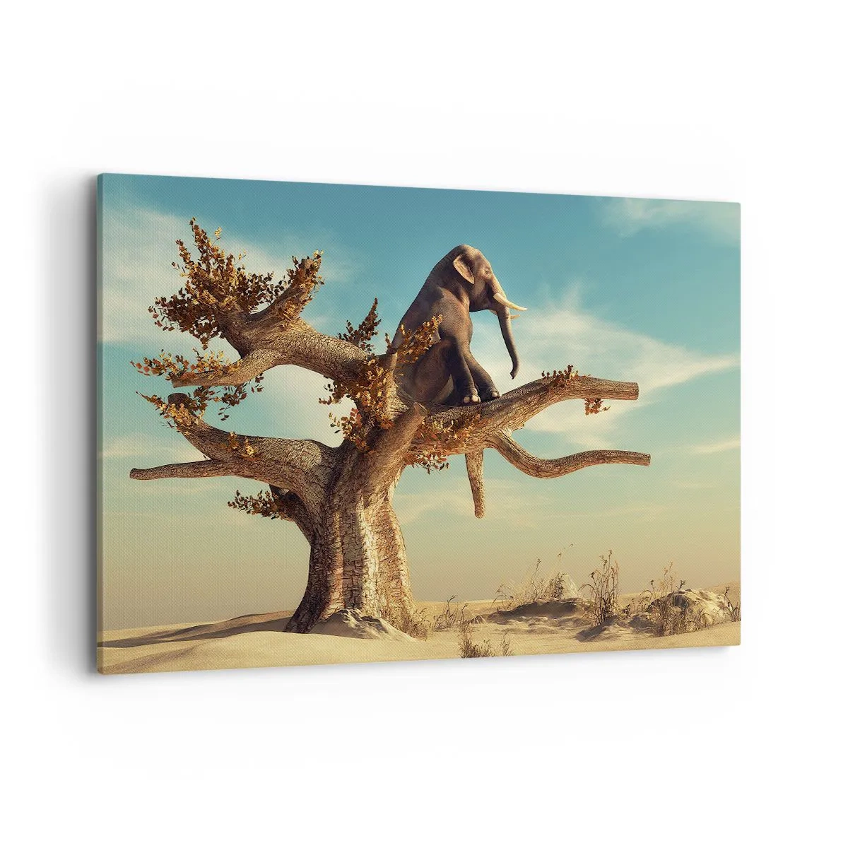 Lærredstryk - Billede på lærred - Et nyt synspunkt - 100x70 cm