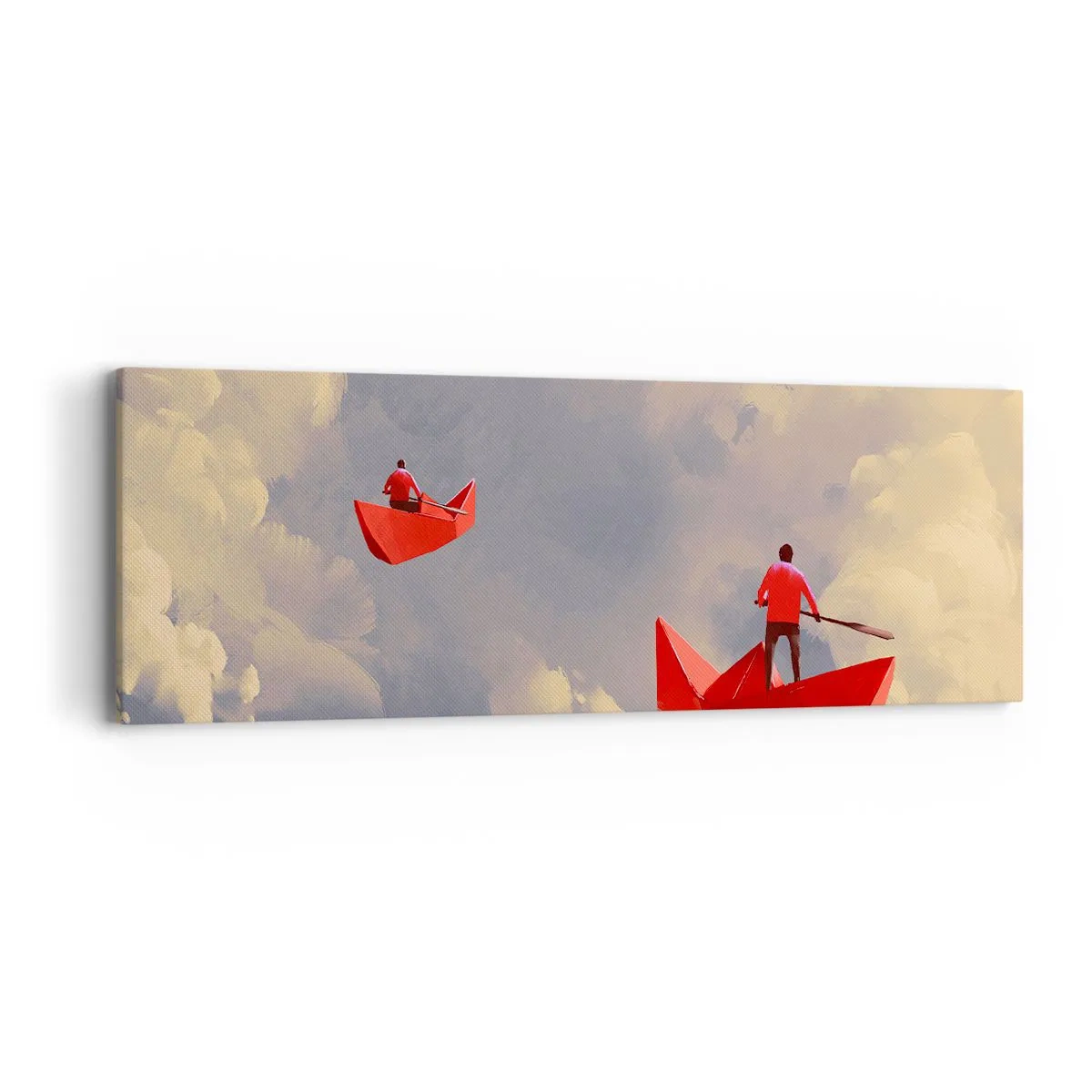 Lærredstryk - Billede på lærred - Drømmernes ekspedition - 90x30 cm