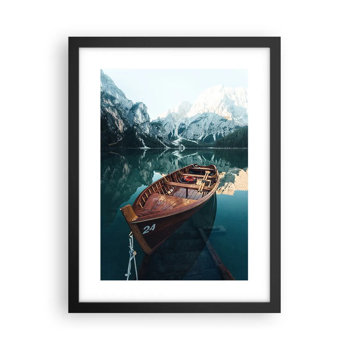 Plakat i sort ramme - Som om det var malet på glas - 30x40 cm