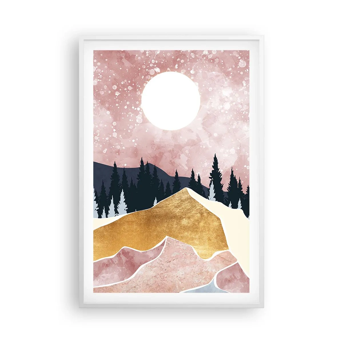 Plakat i hvid ramme - Nattevagt - 61x91 cm