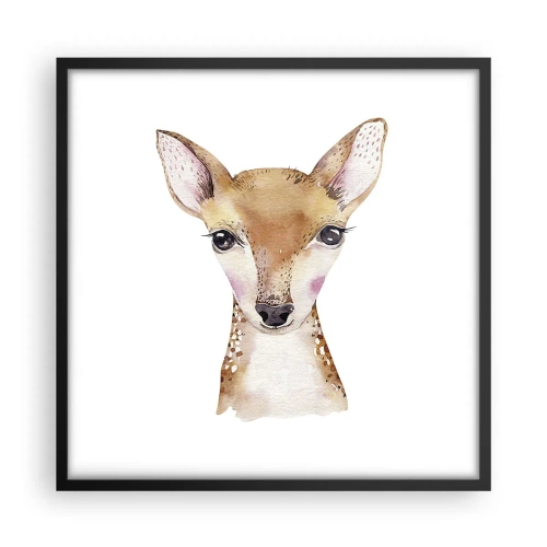 Plakat i sort ramme - Uskyldighedens natur - 50x50 cm