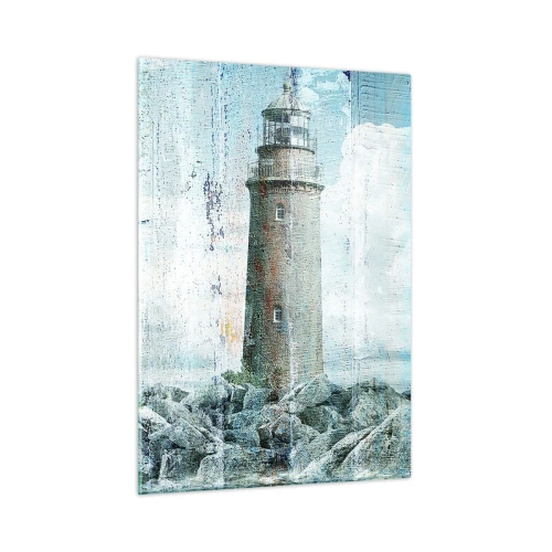 Billede på glas - På gammelt træ - 50x70 cm