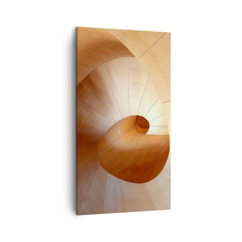 Lærredstryk - Billede på lærred - Arkitektonisk serpentin - 45x80 cm