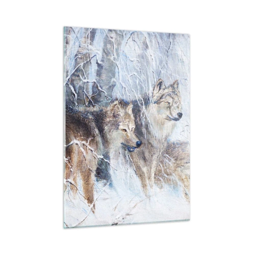 Billede på glas - OBS! På vej... - 50x70 cm