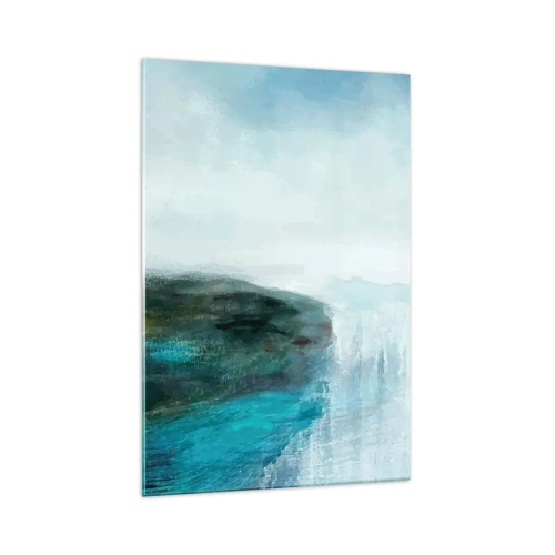 Billede på glas - Marin abstraktion - 70x100 cm