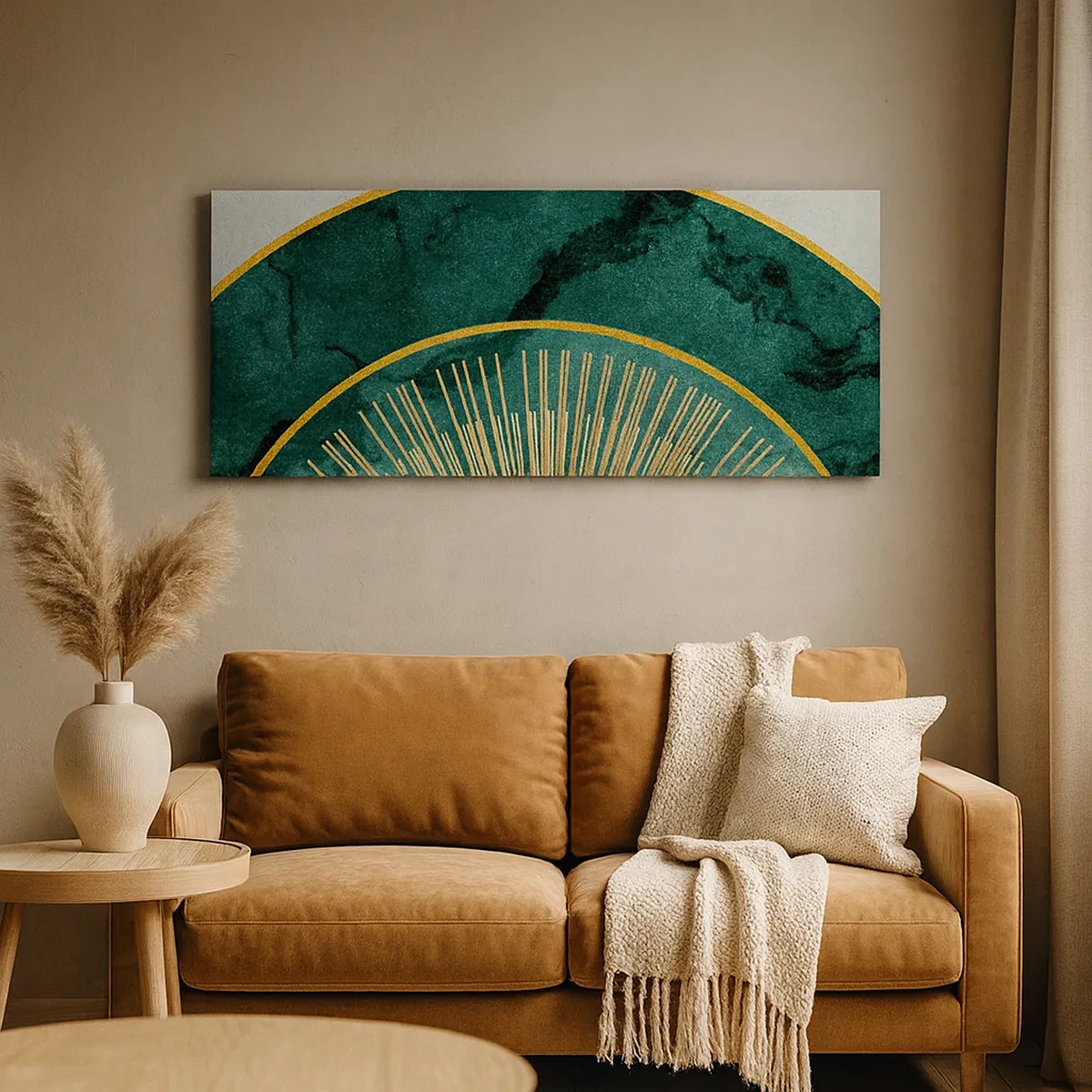 Lærredstryk - Billede på lærred - Et anderledes solsystem - 30x30 cm