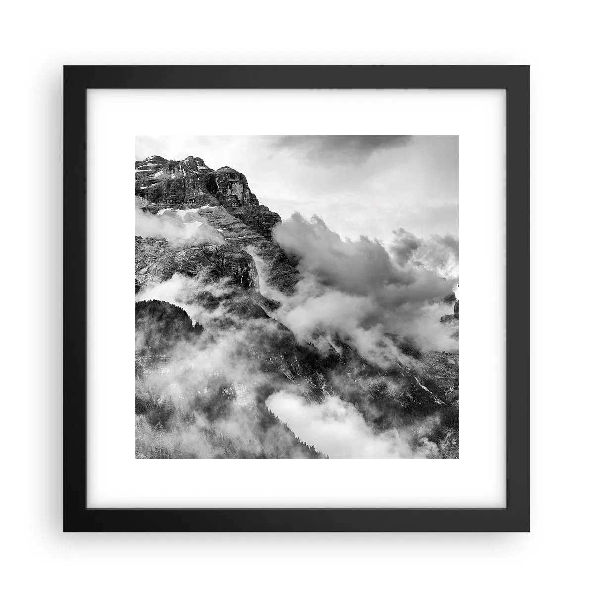 Plakat i sort ramme - Smukt og grusomt - 30x30 cm