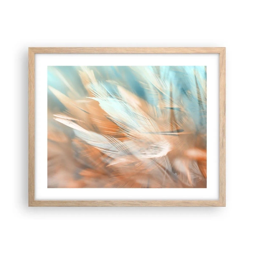 Plakat i ramme af lyst egetræ - I mildhedens land - 50x40 cm