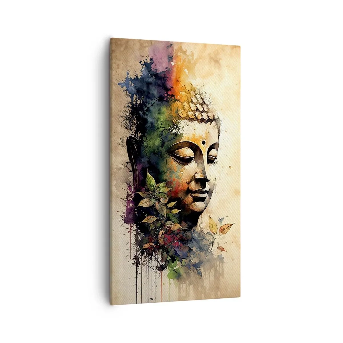 Lærredstryk - Billede på lærred - Namaste! - 55x100 cm