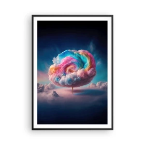 Plakat i sort ramme - En drøm om en forlystelsespark - 70x100 cm