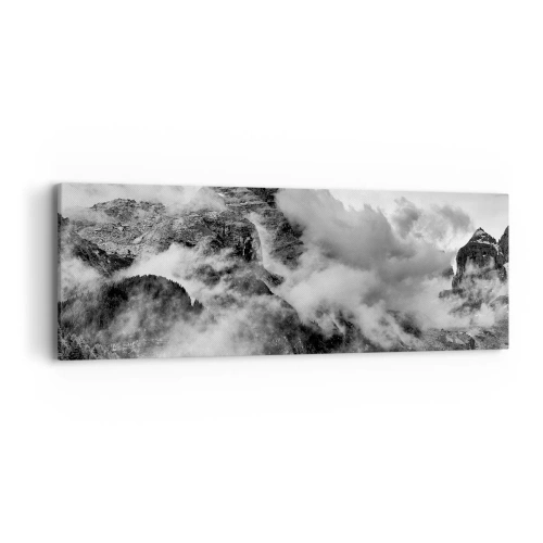 Lærredstryk - Billede på lærred - Smukt og grusomt - 90x30 cm